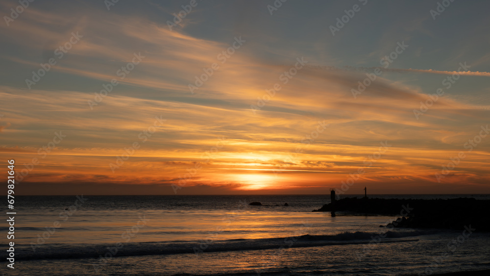 Sunset Over Ocean - 2951