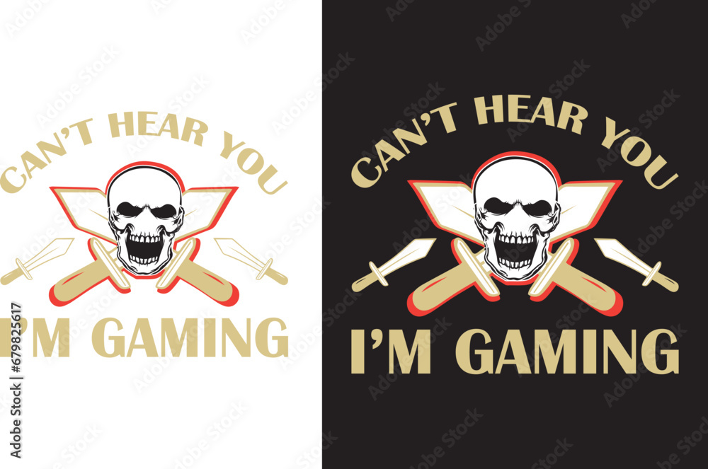 Fototapeta premium Gaming T-shirt design
