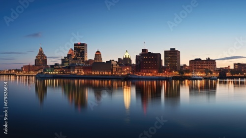 Discovering Buffalo Waterfront - Exploring the City s Skyline and Architecture with a Panoramic View of the River and Sea