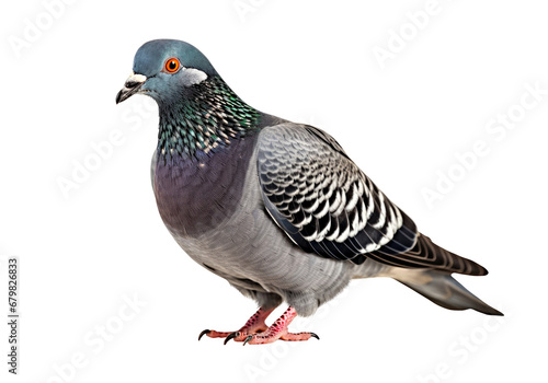 Pigeon isolated on a white background  clipping path included.