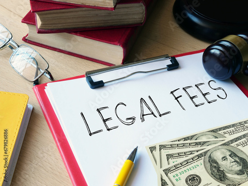Legal fees are shown using the text