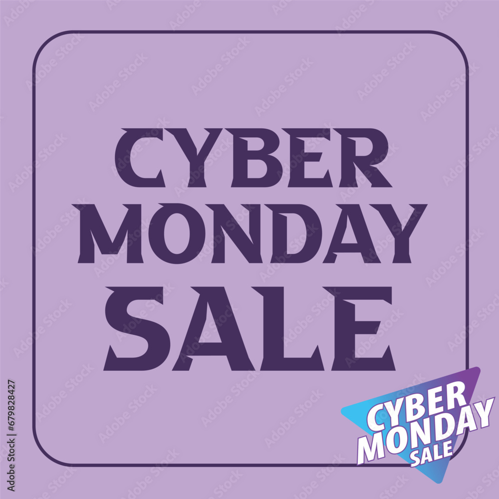 Cyber monday sale poster flyer or social media post design Cyber monday sale poster flyer or social media post design