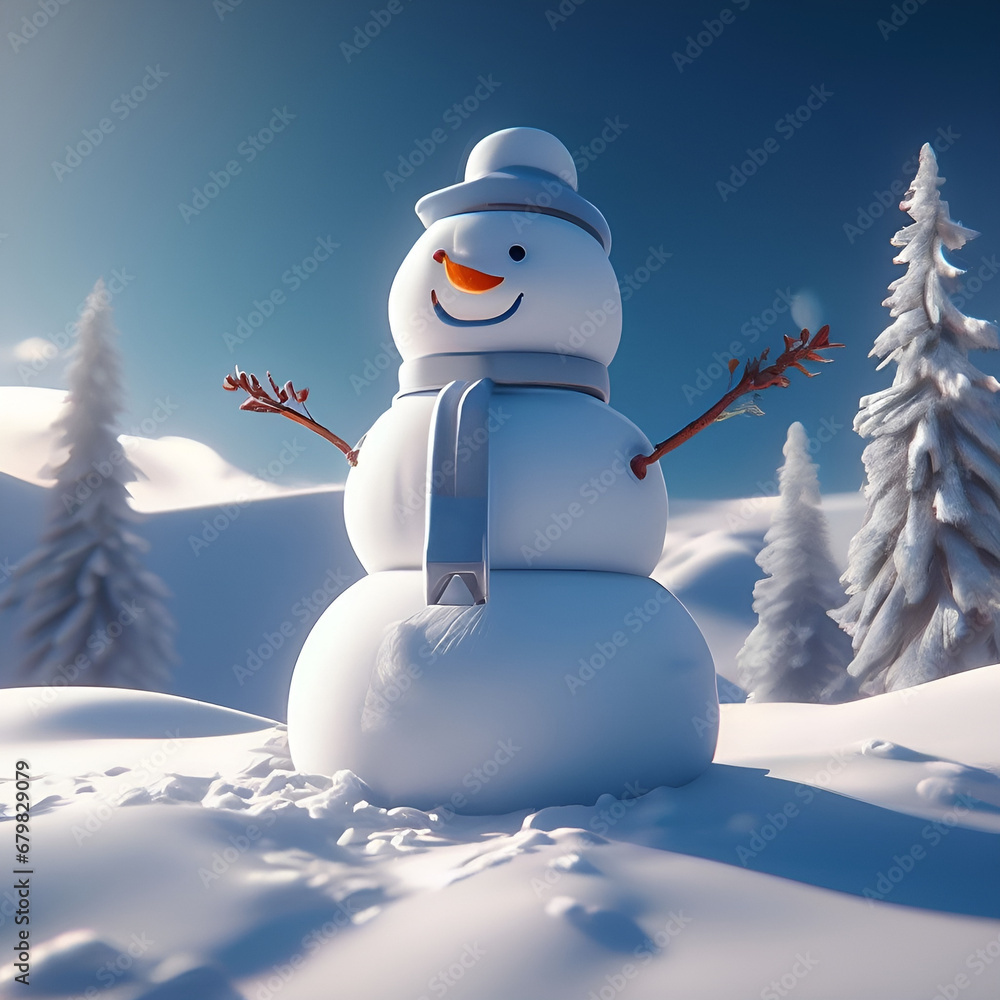 Obraz premium snowman