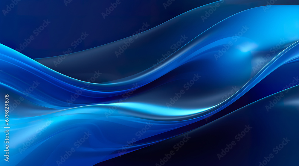 3D digital flowing waves, abstract background