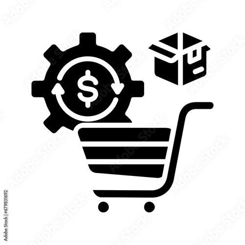 purchasing icon glyph