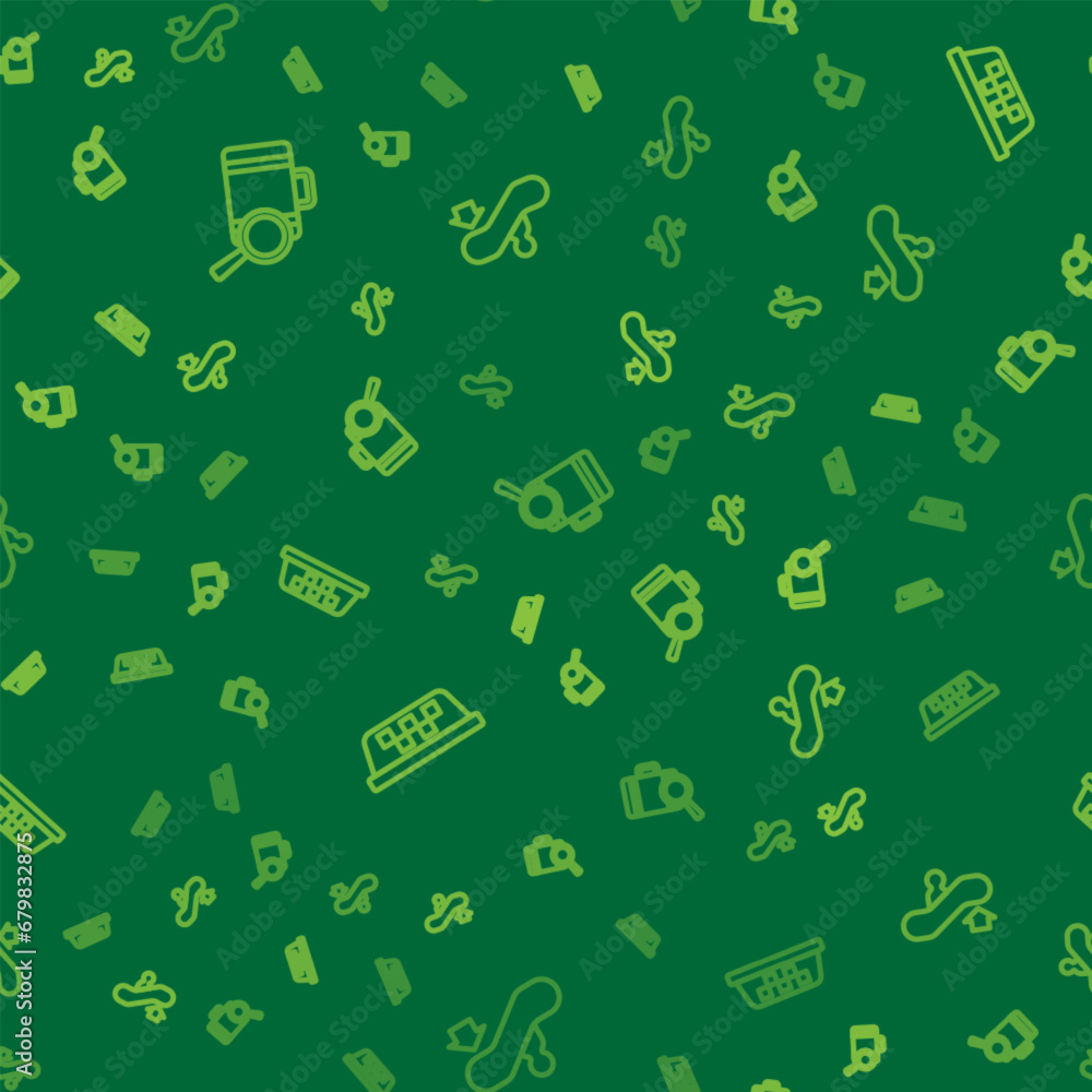 Set line Lost baggage, Taxi car roof and Escalator up on seamless pattern. Vector Set line Lost baggage, Taxi car roof and Escalator up on seamless pattern. Vector