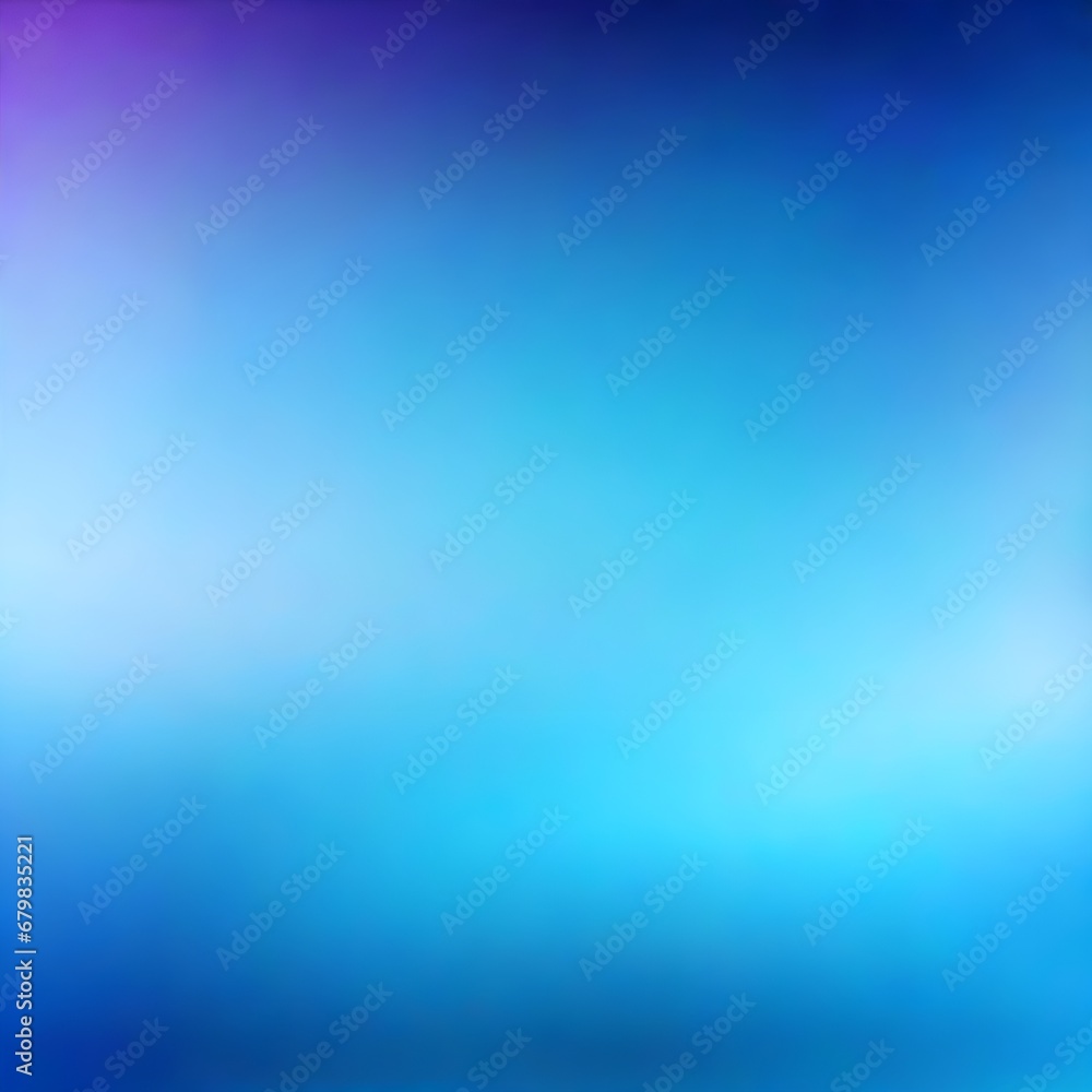 Blue blurred gradient background that blends subtle shading and textures into an intriguing visual effect, wallpaper, background, Generative ai	
