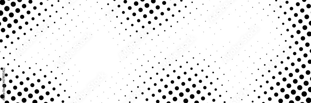 Vector background in comic book style with halftone gradient. Frame backdrop, retro pop art design. Long horizontal banner. Vector background in comic book style with halftone gradient. Frame backdrop, retro pop art design. Long horizontal banner.