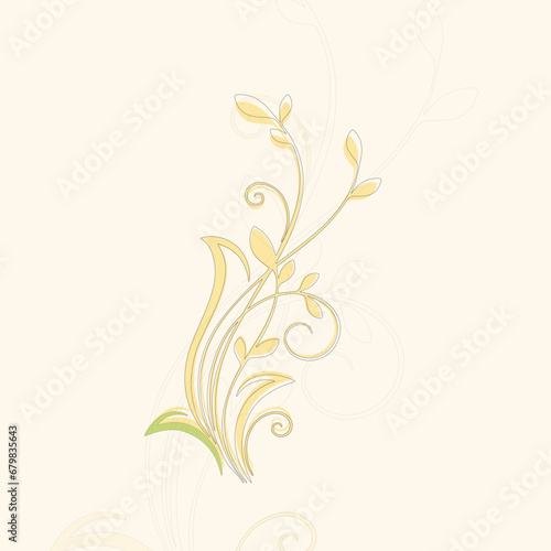 abstract vector flower illustration design