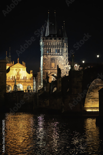 night boat trip through Prague