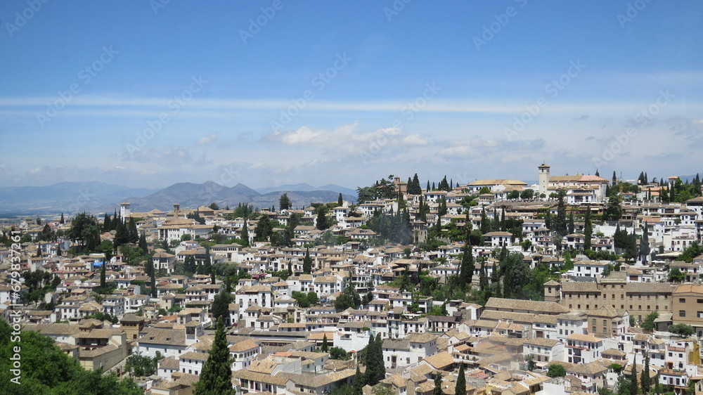 Vista de la belleza de La Alhambra