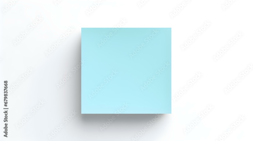 Light Blue square Paper Note on a white Background. Brainstorming Template with Copy Space Light Blue square Paper Note on a white Background. Brainstorming Template with Copy Space