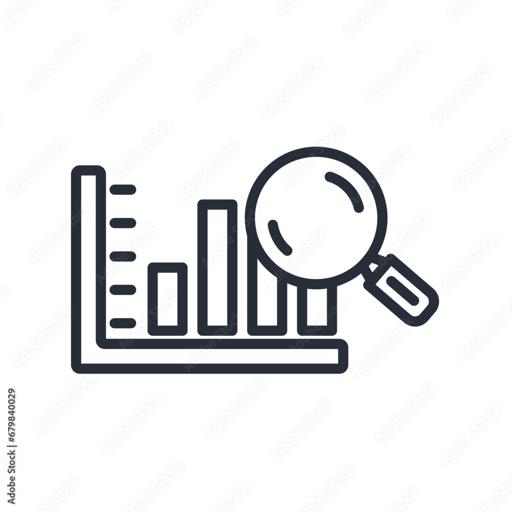 interpreting data icon. vector.Editable stroke.linear style sign for use web design,logo.Symbol illustration. interpreting data icon. vector.Editable stroke.linear style sign for use web design,logo.Symbol illustration.