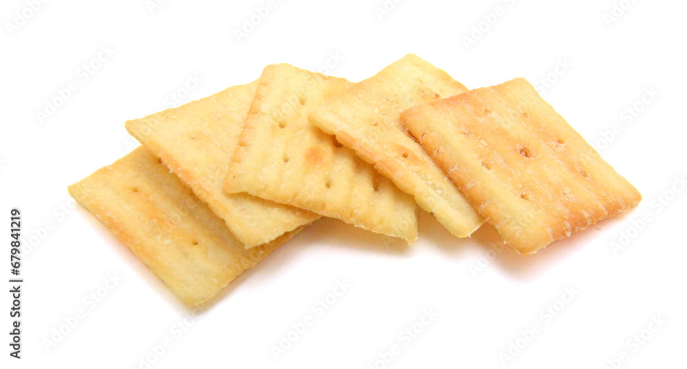 Cracker isolated on white background Cracker isolated on white background