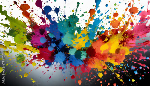 ink splatters texture with a transparent background