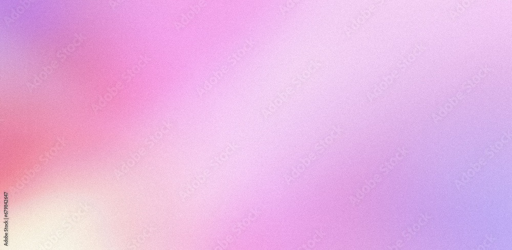 Pink purple magenta grainy, website banner background. Blurred color gradient, ombre, blur. Defocused, colorful, multicolored, mix, rainbow, bright, fun pattern. Desktop design
