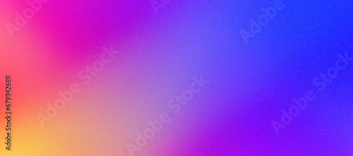 Pink yellow orange blue purple grainy, website banner background. Blurred color gradient, ombre, blur. Defocused, colorful, multicolored, mix, rainbow, bright, fun pattern. Desktop design