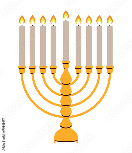 hanukkah menorah candles