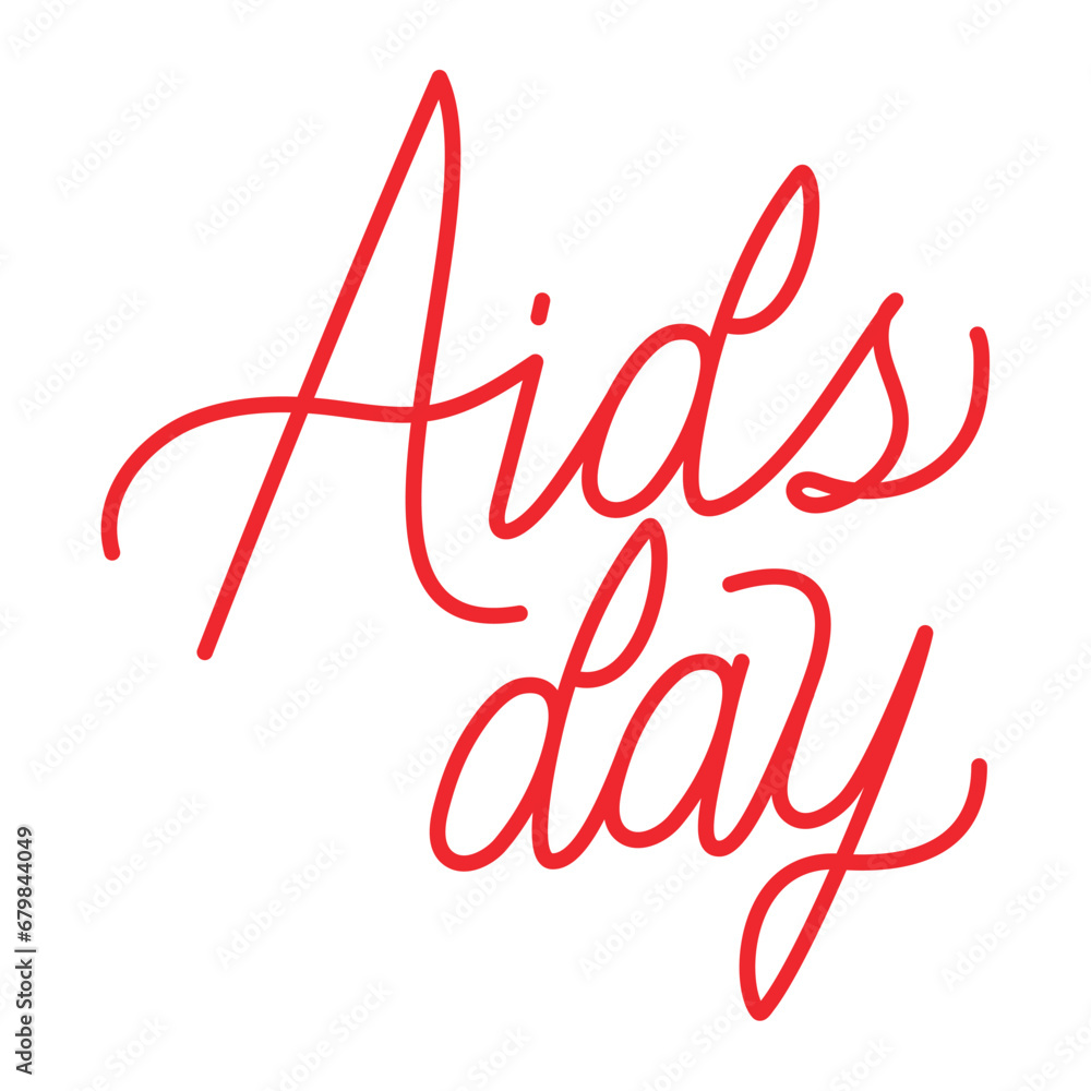 aids day lettering message aids day lettering message