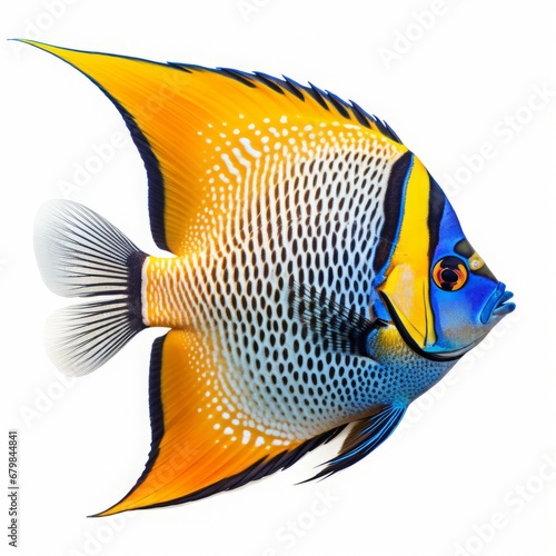 sea fish on a white background isolated.