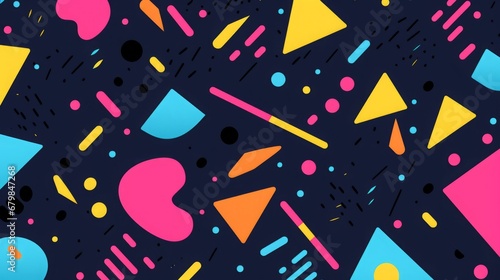 bright colored abstract background with geometric shapes.