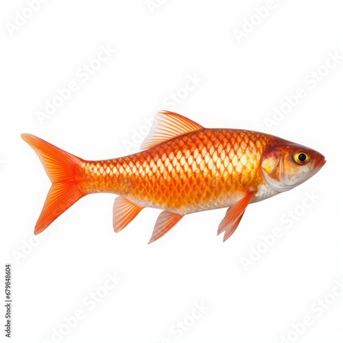 goldfish on a white background isolated.