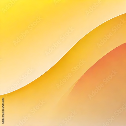 Yellow gradient background that blends subtle shading and textures into an intriguing visual effect, wallpaper, wave, background, Generative Ai