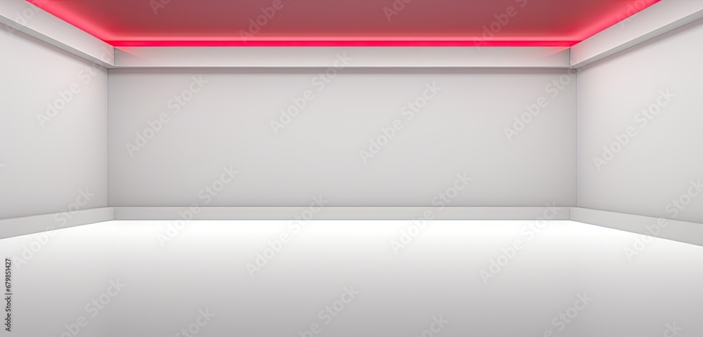 gray empty room with a white background with the view of an empty white room Generative AI gray empty room with a white background with the view of an empty white room Generative AI