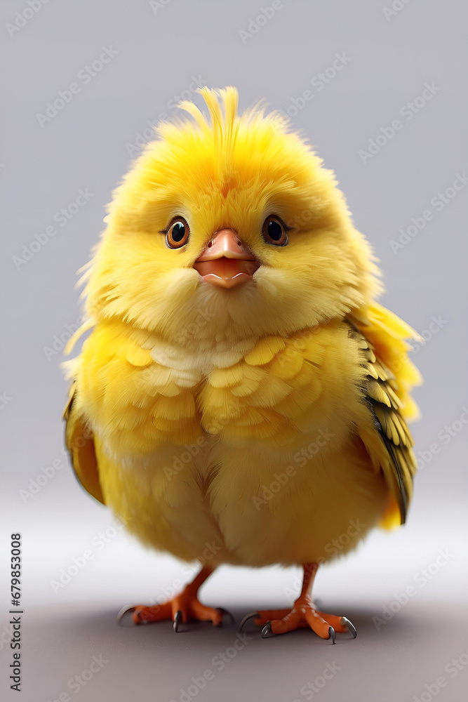 Obraz premium yellow bird, Generative AI
