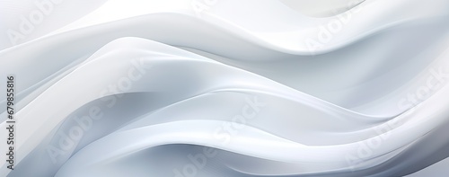 white abstract soft wave background Generative AI