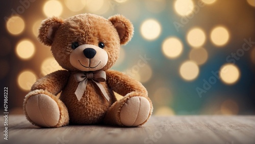 A Portrait of a Toy Teddy Bear's Enduring Charm  © Matias