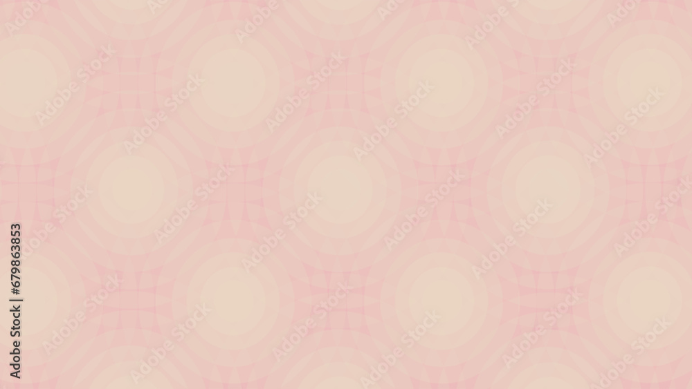 Fototapeta premium Pink and beige background with circles