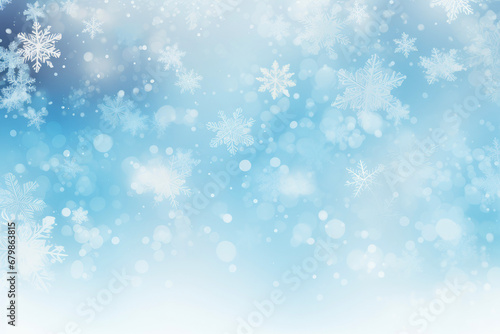Christmas background. snow flakes backdrop © Achira22
