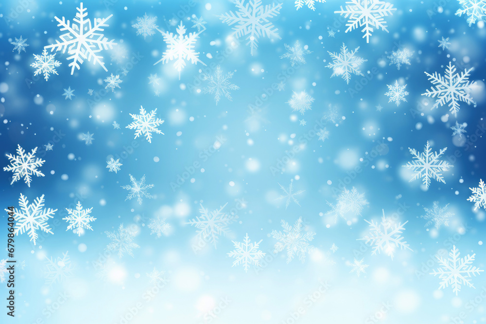 Christmas background. snow flakes backdrop