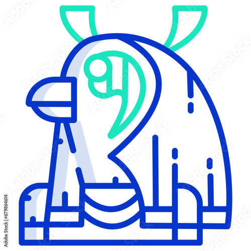 Outline color Horus icon