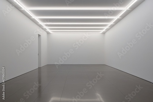 empty modern interior with a white wall. 3d illustration empty modern interior with a white wal