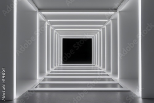 empty dark abstract interior. 3d illustration. 3d rendering empty dark abstract interior. 3d il