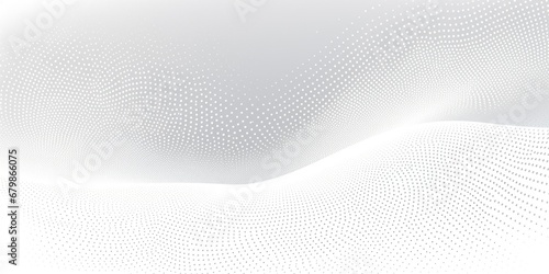 abstract white line wave background Generative AI