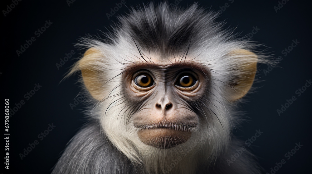 Obraz premium gray-shanked douc langur, AI Generative.