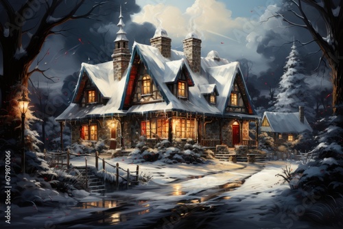  Christmas Cottage in the Woods with magic view 