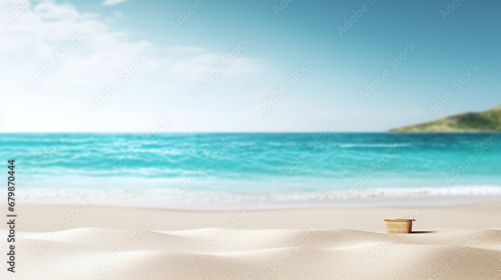 dream like turquise water along a white sand beach