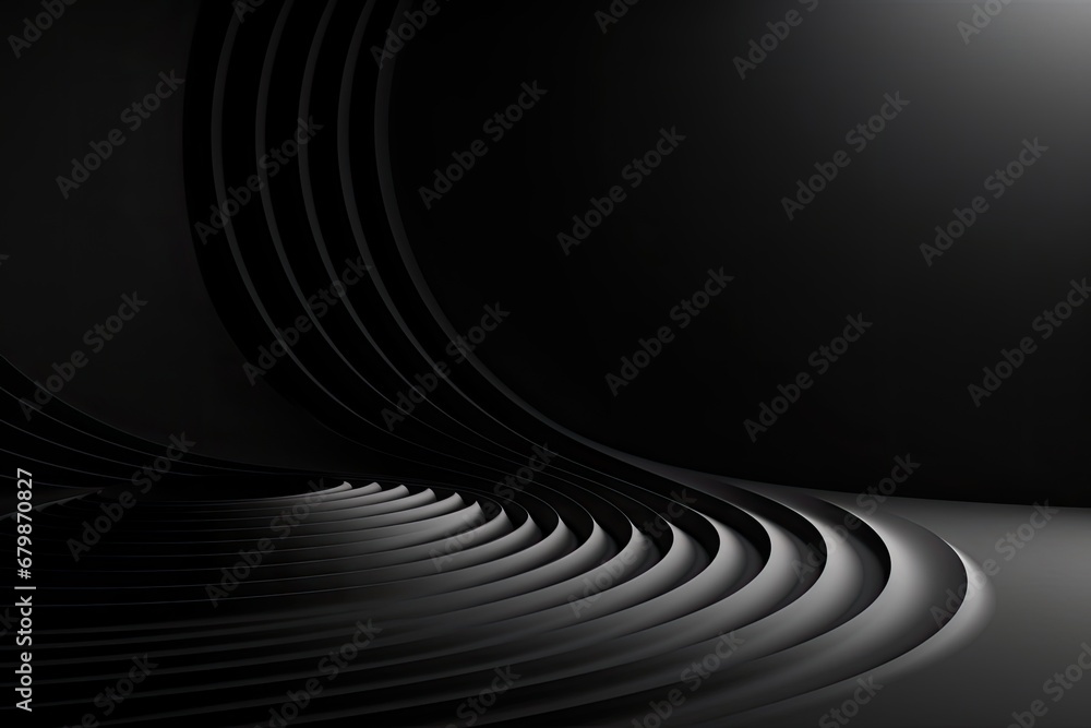 abstract black black background Generative AI abstract black black background Generative AI