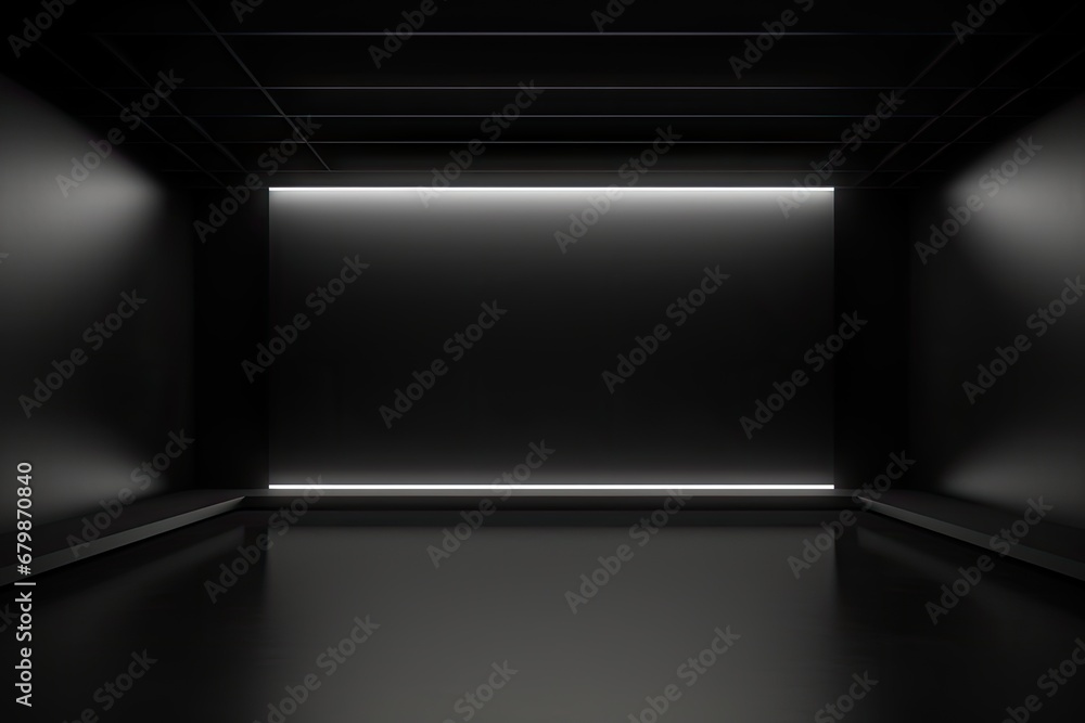 a black area with an empty space on it Generative AI a black area with an empty space on it Generative AI