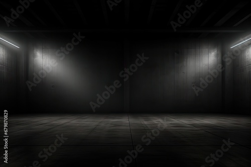 dark background with light shining Generative AI © SKIMP Art
