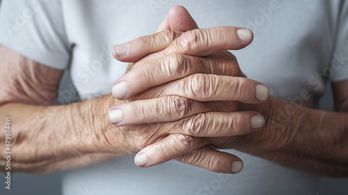hands of the elderly person photo