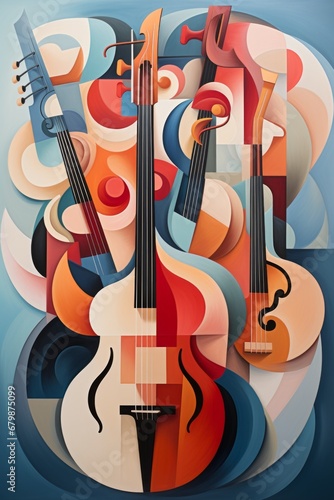Abstract background of music..