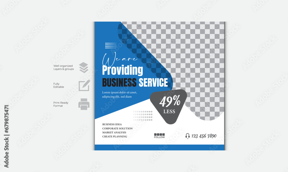 Business social media post template banner design
Business social media post template banner design