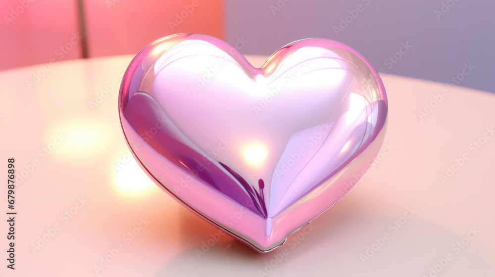 Inflated pink glossy heart shape balloon background. Valentine's, Mother's Day concept. Look like 3d. Cute Symbol of love. For card, party, design, flyer, poster, decor, banner, web, advertising. Inflated pink glossy heart shape balloon background. Valentine's, Mother's Day concept. Look like 3d. Cute Symbol of love. For card, party, design, flyer, poster, decor, banner, web, advertising.