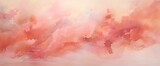 an abstract painting in pink with red splashes Generative AI