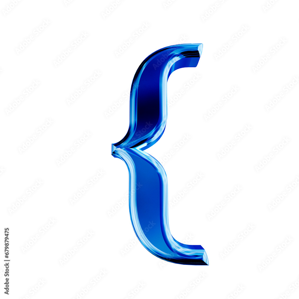 Blue symbol with bevel Blue symbol with bevel